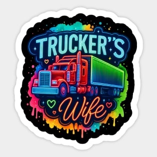 trucker's wife Sticker
